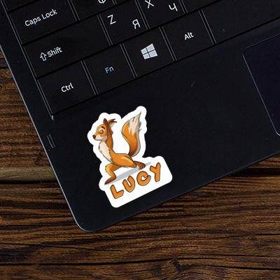 Sticker Yoga Squirrel Lucy Notebook Image