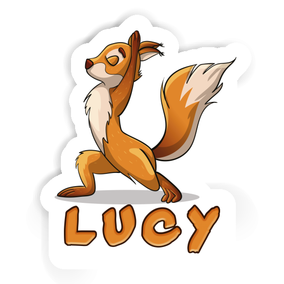 Sticker Yoga Squirrel Lucy Gift package Image