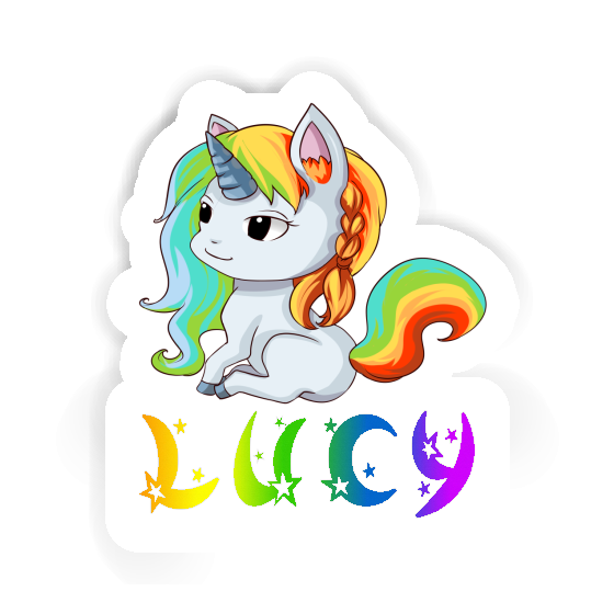 Lucy Autocollant Licorne Notebook Image