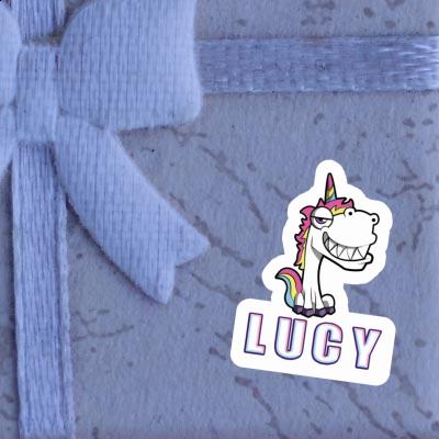 Licorne grinçante Autocollant Lucy Gift package Image