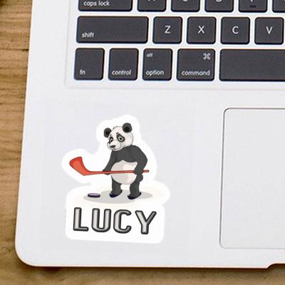 Lucy Sticker Ice Hockey Panda Image