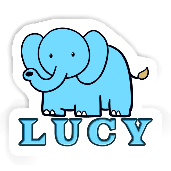 Lucy Autocollant Éléphant Notebook Image