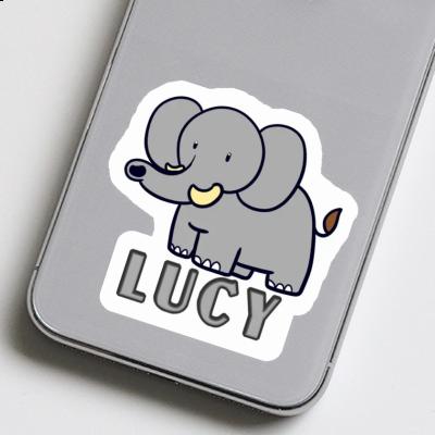 Éléphant Autocollant Lucy Laptop Image