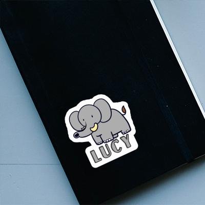 Éléphant Autocollant Lucy Image