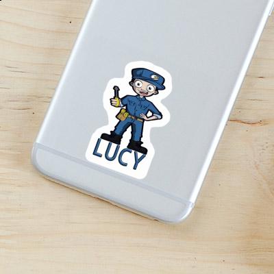 Lucy Sticker Electrician Notebook Image