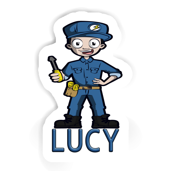 Lucy Sticker Electrician Laptop Image