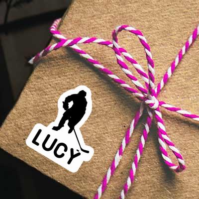 Lucy Sticker Hockey Player Image