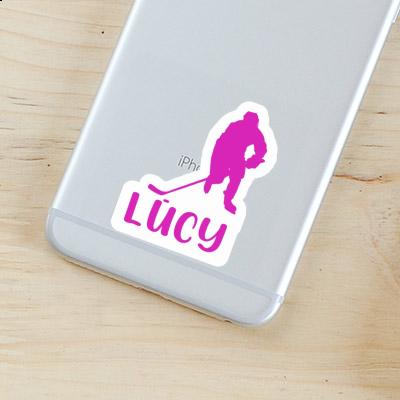 Hockey Player Sticker Lucy Image