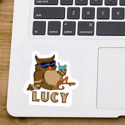 Autocollant Hibou Lucy Laptop Image