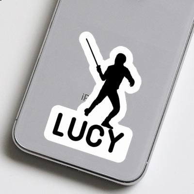 Lucy Sticker Fencer Laptop Image