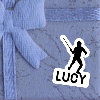 Lucy Sticker Fencer Notebook Image