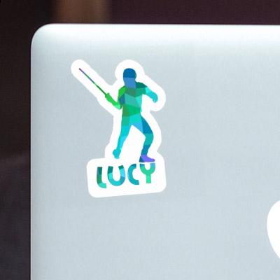 Lucy Sticker Fencer Notebook Image