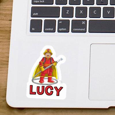 Sticker Lucy Feuerwehrmann Notebook Image