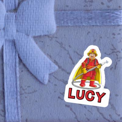 Firefighter Sticker Lucy Laptop Image