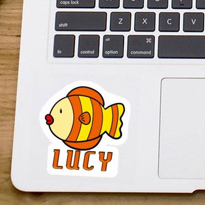 Aufkleber Fisch Lucy Laptop Image