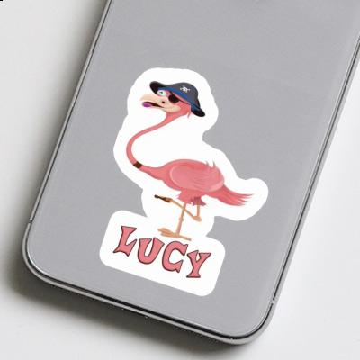 Sticker Flamingo Lucy Laptop Image