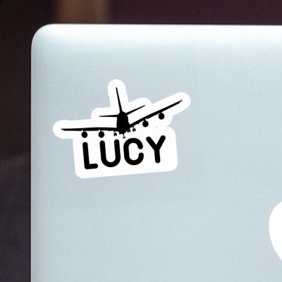 Airplane Sticker Lucy Laptop Image