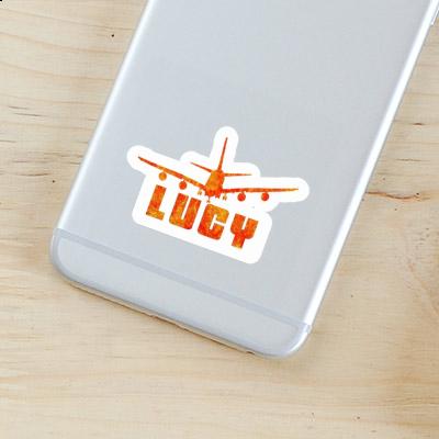 Lucy Sticker Airplane Notebook Image