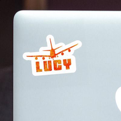 Lucy Sticker Flugzeug Laptop Image