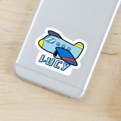 Lucy Sticker Airplane Laptop Image