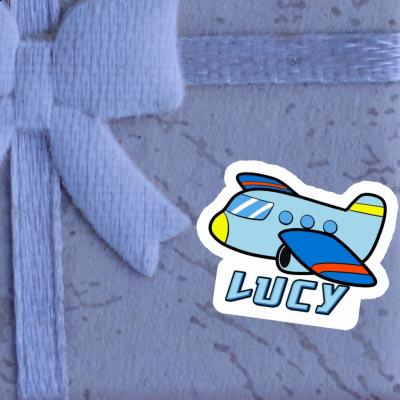 Lucy Sticker Airplane Image