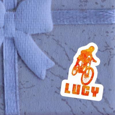 Freeride Biker Sticker Lucy Notebook Image