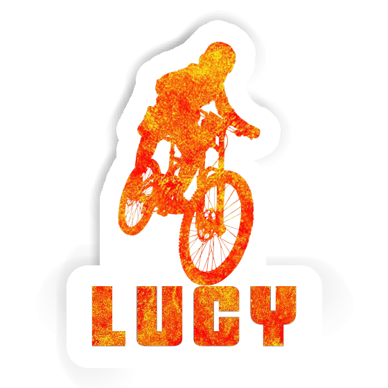 Freeride Biker Sticker Lucy Laptop Image