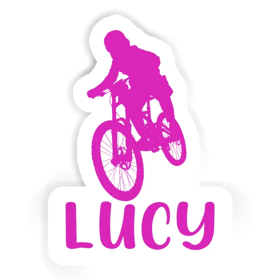 Sticker Freeride Biker Lucy Notebook Image