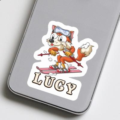 Lucy Sticker Skifahrer Laptop Image