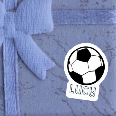 Lucy Autocollant Ballon de foot Notebook Image