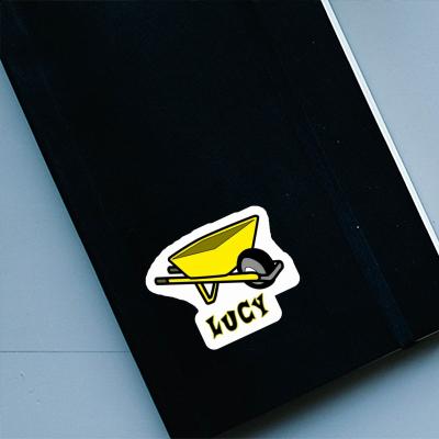 Wheelbarrow Sticker Lucy Laptop Image