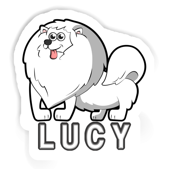 Sticker German Spitz Lucy Gift package Image