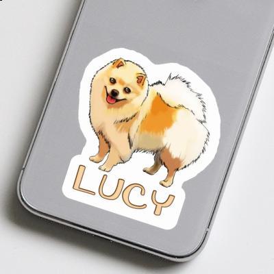 German Spitz Sticker Lucy Laptop Image