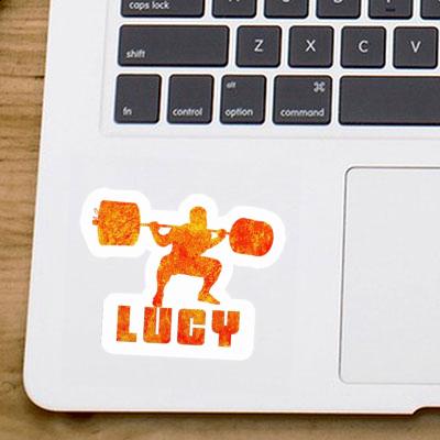 Lucy Sticker Weightlifter Image