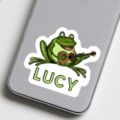 Autocollant Grenouille à guitare Lucy Laptop Image