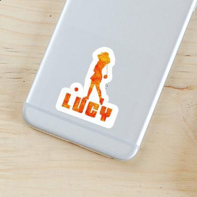 Sticker Golferin Lucy Notebook Image