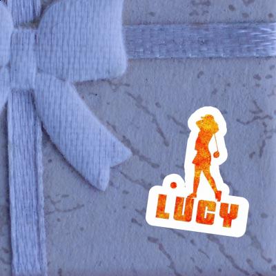 Sticker Golferin Lucy Laptop Image