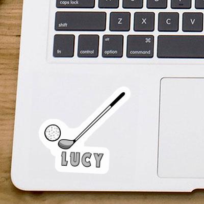 Golf Club Sticker Lucy Notebook Image