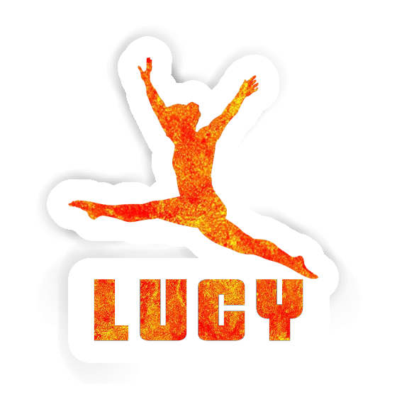 Lucy Sticker Gymnast Notebook Image