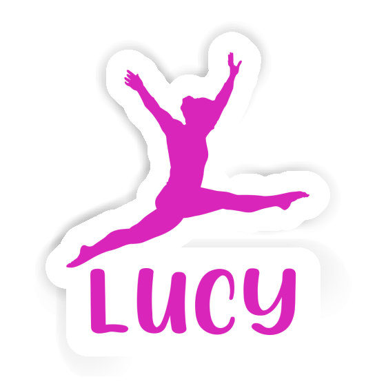 Lucy Autocollant Gymnaste Laptop Image