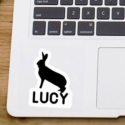 Lucy Autocollant Lapin Laptop Image