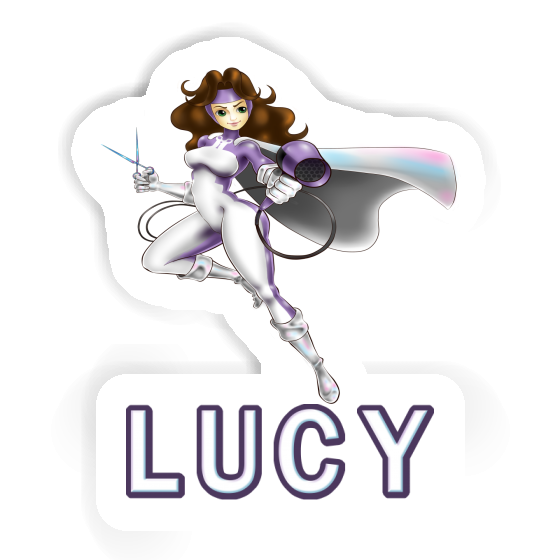 Lucy Sticker Hairdresser Image