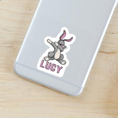 Lucy Sticker Dabbing Hare Laptop Image