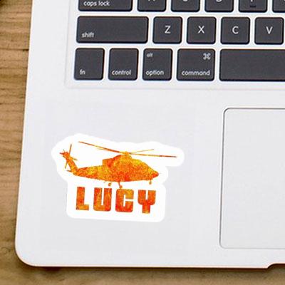 Lucy Sticker Helicopter Image