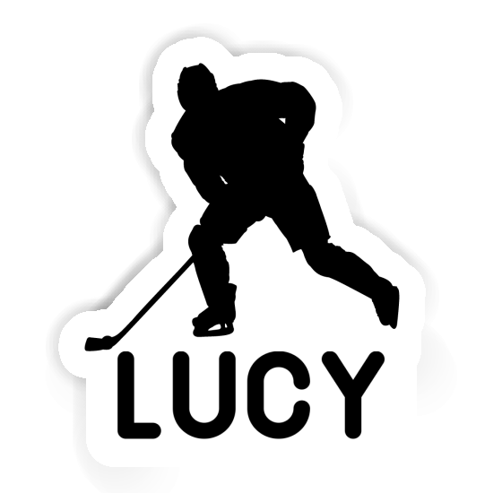 Autocollant Lucy Joueur de hockey Laptop Image