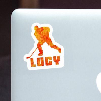 Hockey Player Sticker Lucy Gift package Image