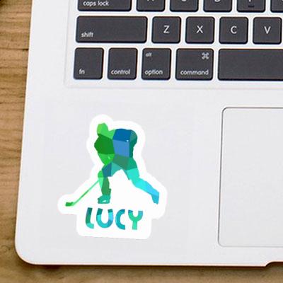 Lucy Sticker Eishockeyspieler Laptop Image