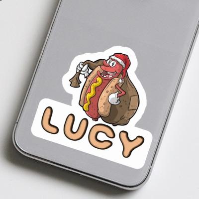 Hot-Dog Autocollant Lucy Laptop Image