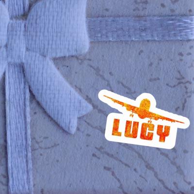 Lucy Sticker Airplane Notebook Image