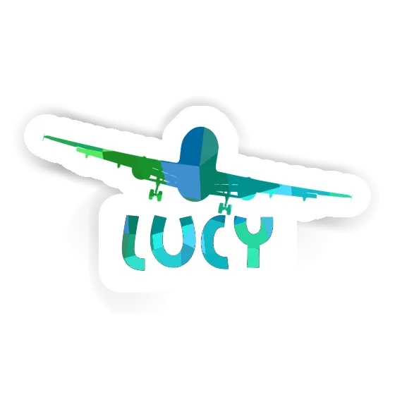 Sticker Airplane Lucy Notebook Image